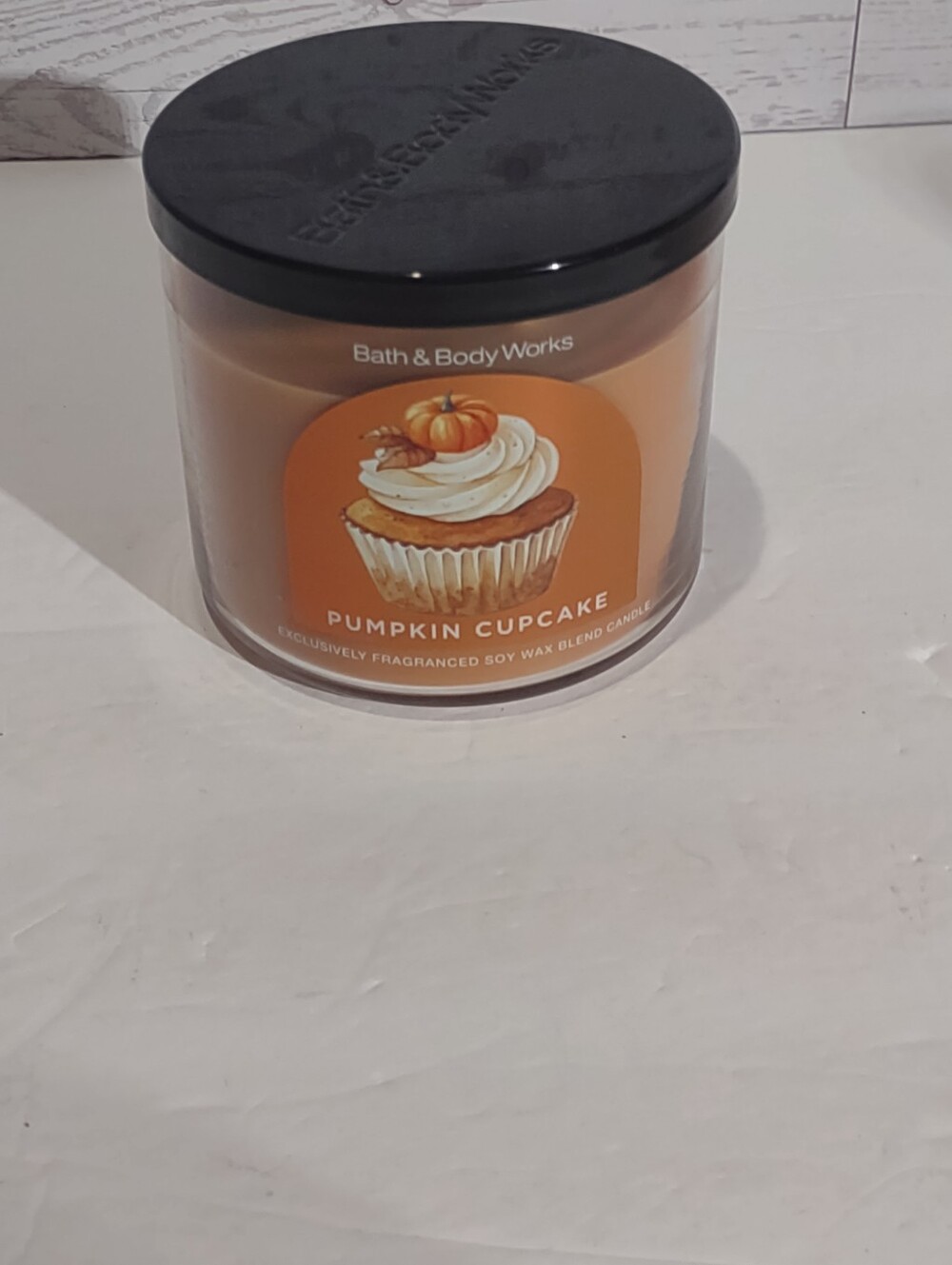 Bath & Body Works Pumpkin Cupcake 3 Wick Candle